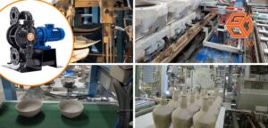 máy bơm màng trong sản xuất gốm sứ